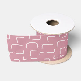 Urban Geo | Stof Roze | Blender Patroon Satijnen Lint
