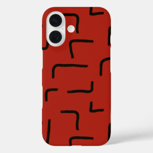 Urban Geo Terra Warm Blender Patroon iPhone 16 Hoesje