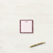 Urban Geo | Wine Berry | Blender Patroon Post-it® Notes (Op bureau)