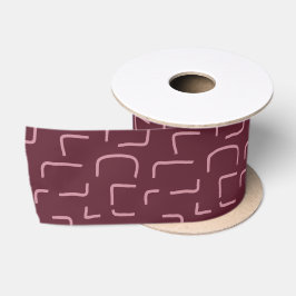 Urban Geo | Wine Berry | Blender Patroon Satijnen Lint