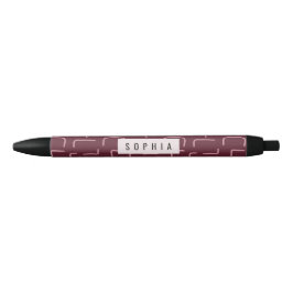 Urban Geo | Wine Berry | Blender Patroon Zwarte Inkt Pen