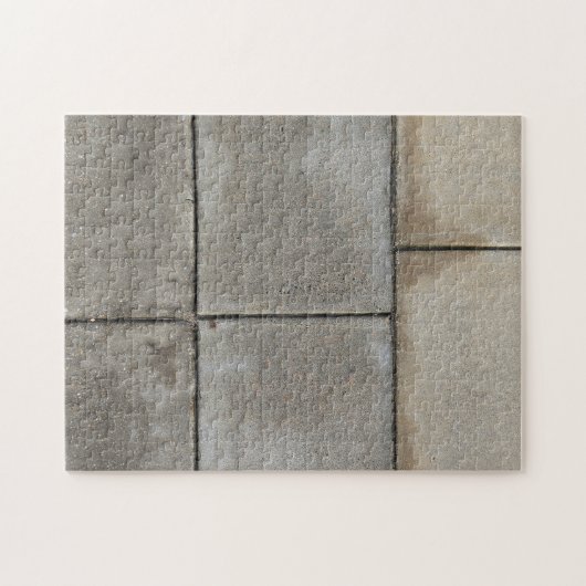 Urban Geometry: Rain‑Washed Lines in Quiet Gray Legpuzzel (Horizontaal)