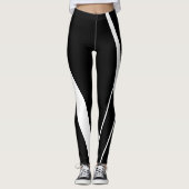 Urban Geometry Zwart-wit Leggings (Voorkant)