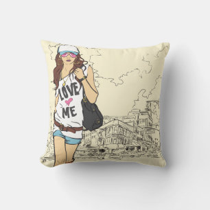 Urban Girl Amerikaans MoJo Pillow Kussen