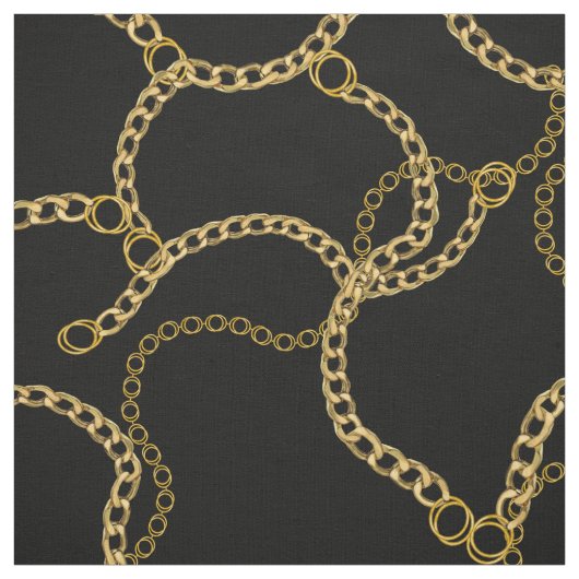 Urban Gold Chains Streetstyle Pattern  Stof (Swatch)