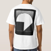 Urban Good Night – Minimalistisch City Moon T-shir T-shirt (Achterkant)