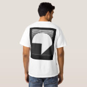 Urban Good Night – Minimalistisch City Moon T-shir T-shirt (Achterkant volledig)