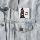 Urban Gothic Vampieren Pin 1 Vierkante Button 5,1 Cm (In situ)