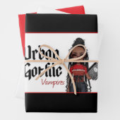 Urban Gothic Vampires Gift Wrap 10 Inpakpapier Vel (In situ)