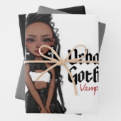 Urban Gothic Vampires Gift Wrap 1 Inpakpapier Vel (In situ)