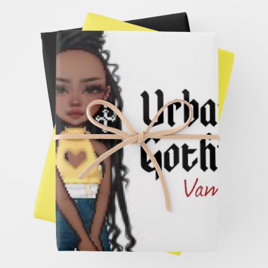 Urban Gothic Vampires Gift Wrap 3 Inpakpapier Vel (In situ)