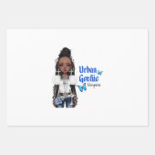 Urban Gothic Vampires Gift Wrap 8 Inpakpapier Vel (Voorkant)