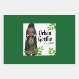 Urban Gothic Vampires Gift Wrap 9 Inpakpapier Vel