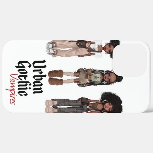 Urban Gothic Vampires iPhone Case 1 (Achterkant / Rechts)