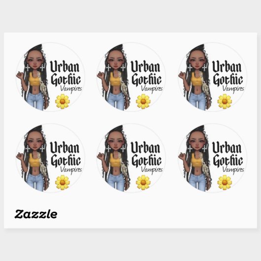 Urban Gothic Vampires Stickers 4 (Vel)