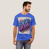 Urban Graffiti 3D Drip T-Shirt Design (Voorkant volledig)