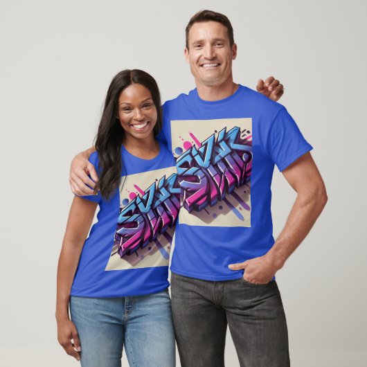 Urban Graffiti 3D Drip T-Shirt Design (Unisex)