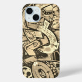 Urban Graffiti Art Beige Case-Mate iPhone Case (Achterkant)