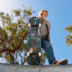 Urban Graffiti Art Skateboard