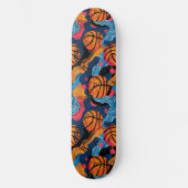 Urban Graffiti Basketbal Skateboard (Voorkant)