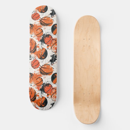 Urban Graffiti Basketbal Skateboard (Voorkant)