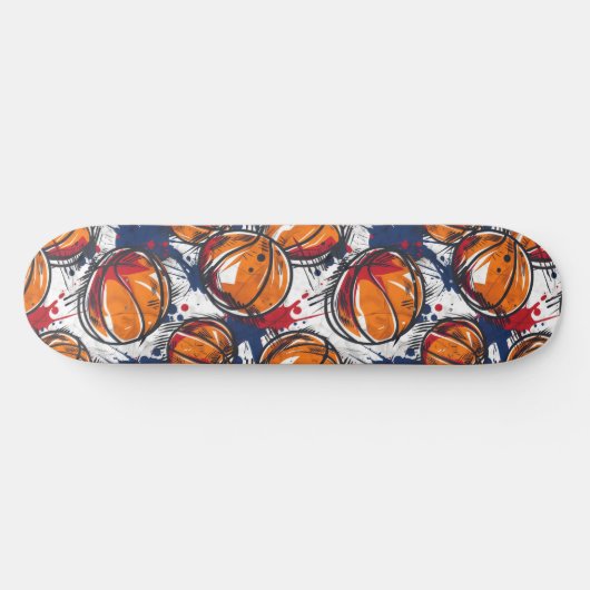 Urban Graffiti Basketbal Skateboard (Horizontaal)
