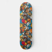 Urban Graffiti Basketbal Skateboard (Voorkant)