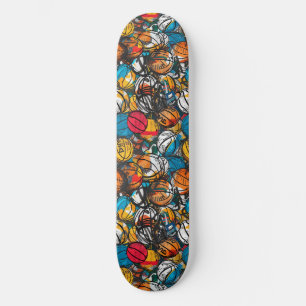 Urban Graffiti Basketbal Skateboard