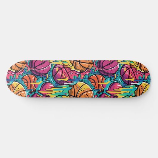 Urban Graffiti Basketbal Skateboard (Horizontaal)