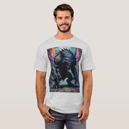 Urban Graffiti Beast T-shirt (Voorkant volledig)