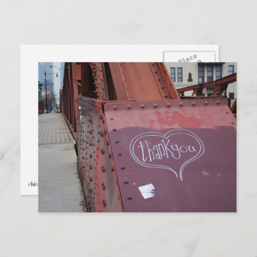 Urban graffiti dank je briefkaart (Voorkant / Achterkant)