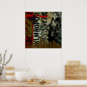 urban graffiti decay poster (Keuken)