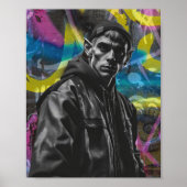 Urban Graffiti Elf Poster (Voorkant)