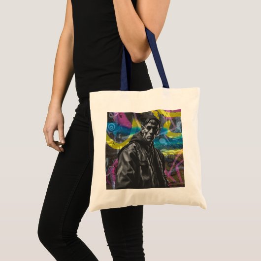Urban Graffiti Elf Tote Bag (Voorkant (product))