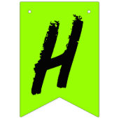 Urban Graffiti Green Black Happy Birthday Vlaggetjes (Tweede vlag)