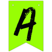 Urban Graffiti Green Black Happy Birthday Vlaggetjes (Derde vlag)