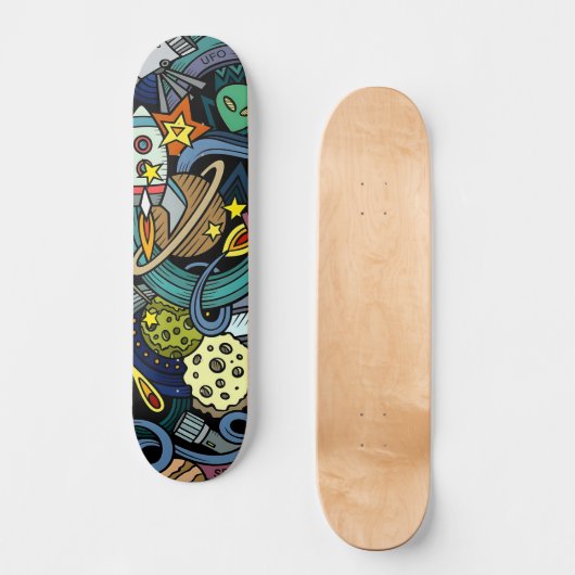 Urban Graffiti illustratie Skateboard (Voorkant)