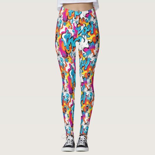 Urban Graffiti Leggings (Voorkant)