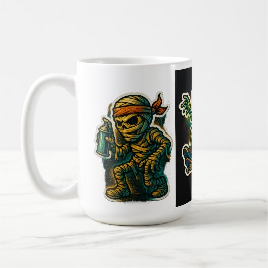 Urban Graffiti Mummy Mug Koffiemok (Links)