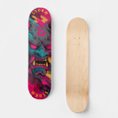 Urban Graffiti Oni Mask –  Schaats Deck Persoonlijk Skateboard (Voorkant)