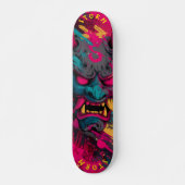 Urban Graffiti Oni Mask –  Schaats Deck Persoonlijk Skateboard (Voorkant)