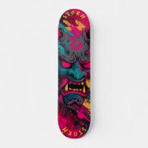 Urban Graffiti Oni-masker – Aanpasbare Skate Deck