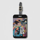 Urban Graffiti & Pickup Artiest Bagagelabel (Voorkant (verticaal))