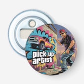 Urban Graffiti & Pickup Artiest Button Flesopener (Voorkant)