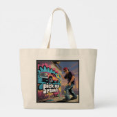 Urban Graffiti & Pickup Artiest Grote Tote Bag (Achterkant)