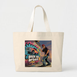 Urban Graffiti & Pickup Artiest Grote Tote Bag