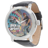 Urban Graffiti & Pickup Artiest Horloge (Gekanteld)