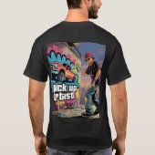 Urban Graffiti & Pickup Artiest T-shirt (Achterkant)