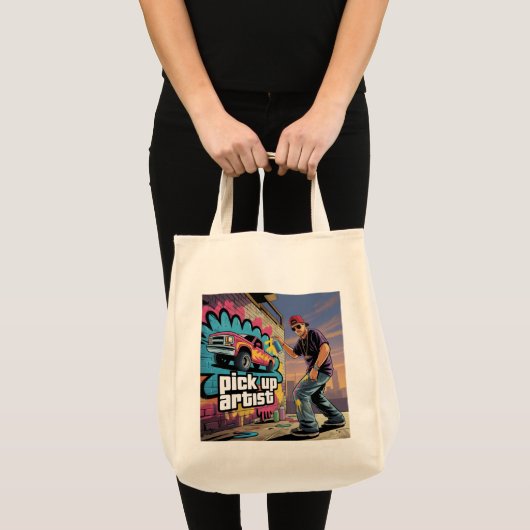 Urban Graffiti & Pickup Artiest Tote Bag (Voorkant (product))