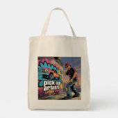 Urban Graffiti & Pickup Artiest Tote Bag (Achterkant)